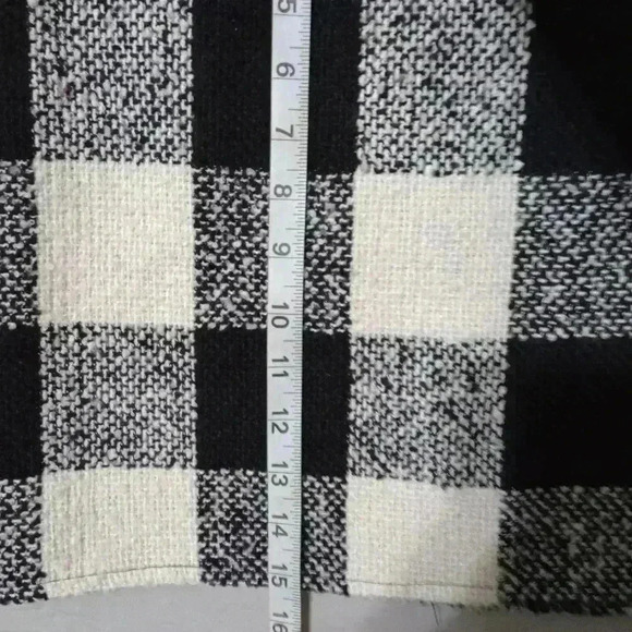 Forever 21 wool boucle buffalo check skirt sz M Checkered Print Boho Plaid Mini - Picture 3 of 6